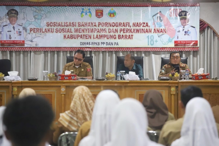 Satuan Pendidikan Lampung Barat Ikrar Bersama Jauhi Pornografi, Napza, dan Perkawinan Anak