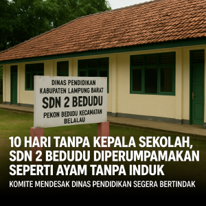 Sepuluh Hari Tanpa Nahkoda, SDN 2 Bedudu Seperti Kapal Oleng – Komite Desak Dinas Pendidikan Bertindak
