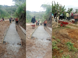Solidaritas atau Ironi? Warga Lampung Barat Gantikan Peran Pemerintah Bangun Jalan