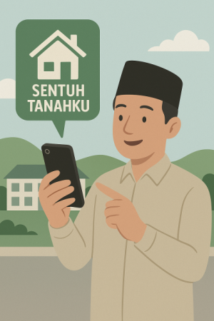 Pelayanan Pertanahan Kini di Genggaman, ATR/BPN Lampung Barat Perkenalkan “Sentuh Tanahku”