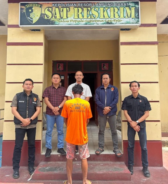 Polres Lampung Barat Tangkap Tersangka Penipuan Elektronik, Korban Rugi Rp100 Juta